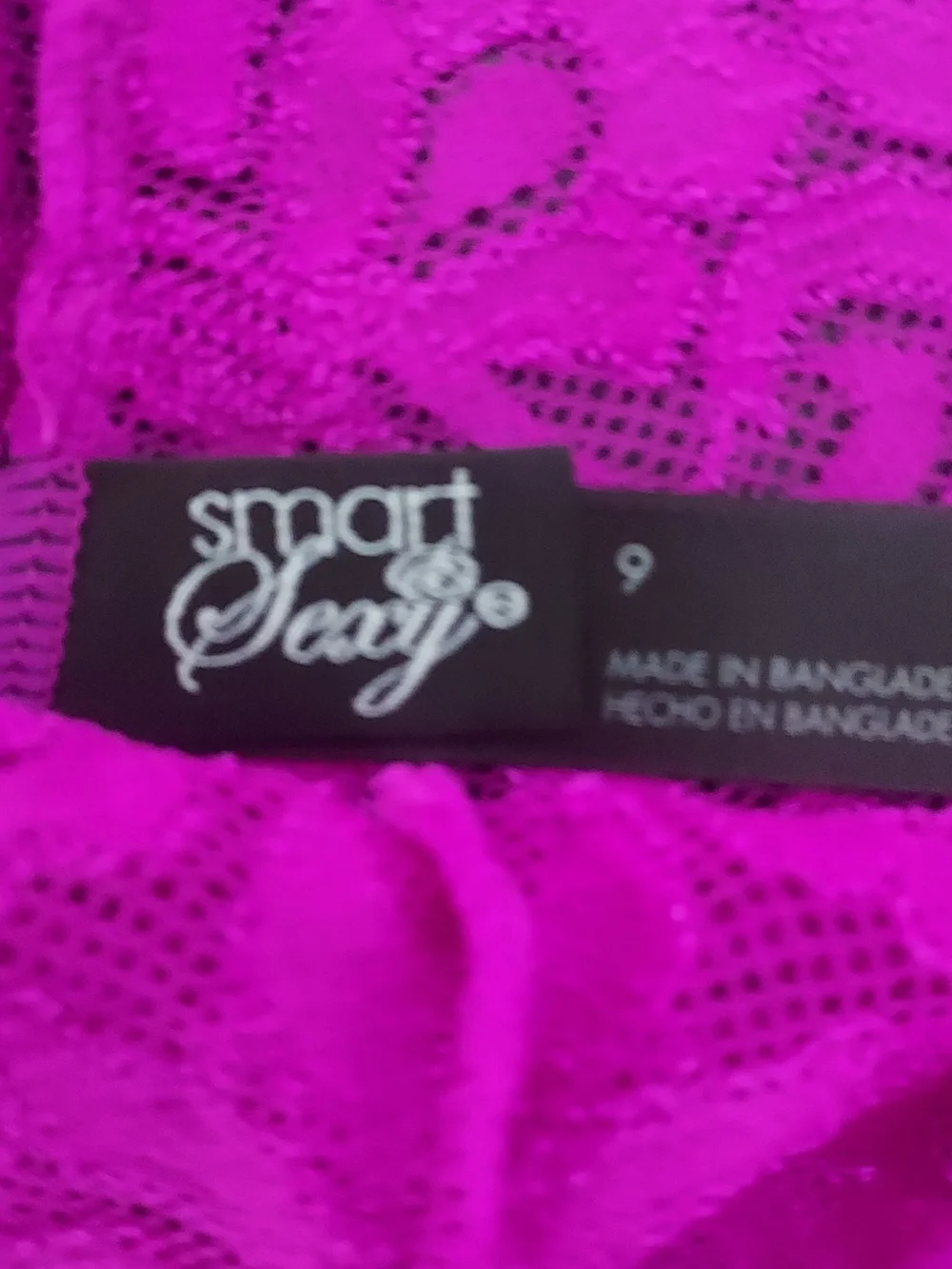smart & sexy Hot Pink Lace Push-Up Bra 40C & Boyshort Set